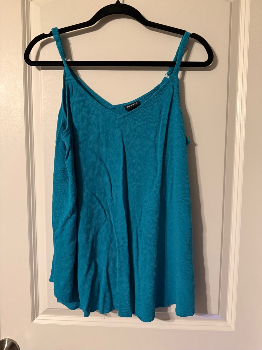 Torrid size 1 Teal V-Neck Spaghetti Strap Camisole